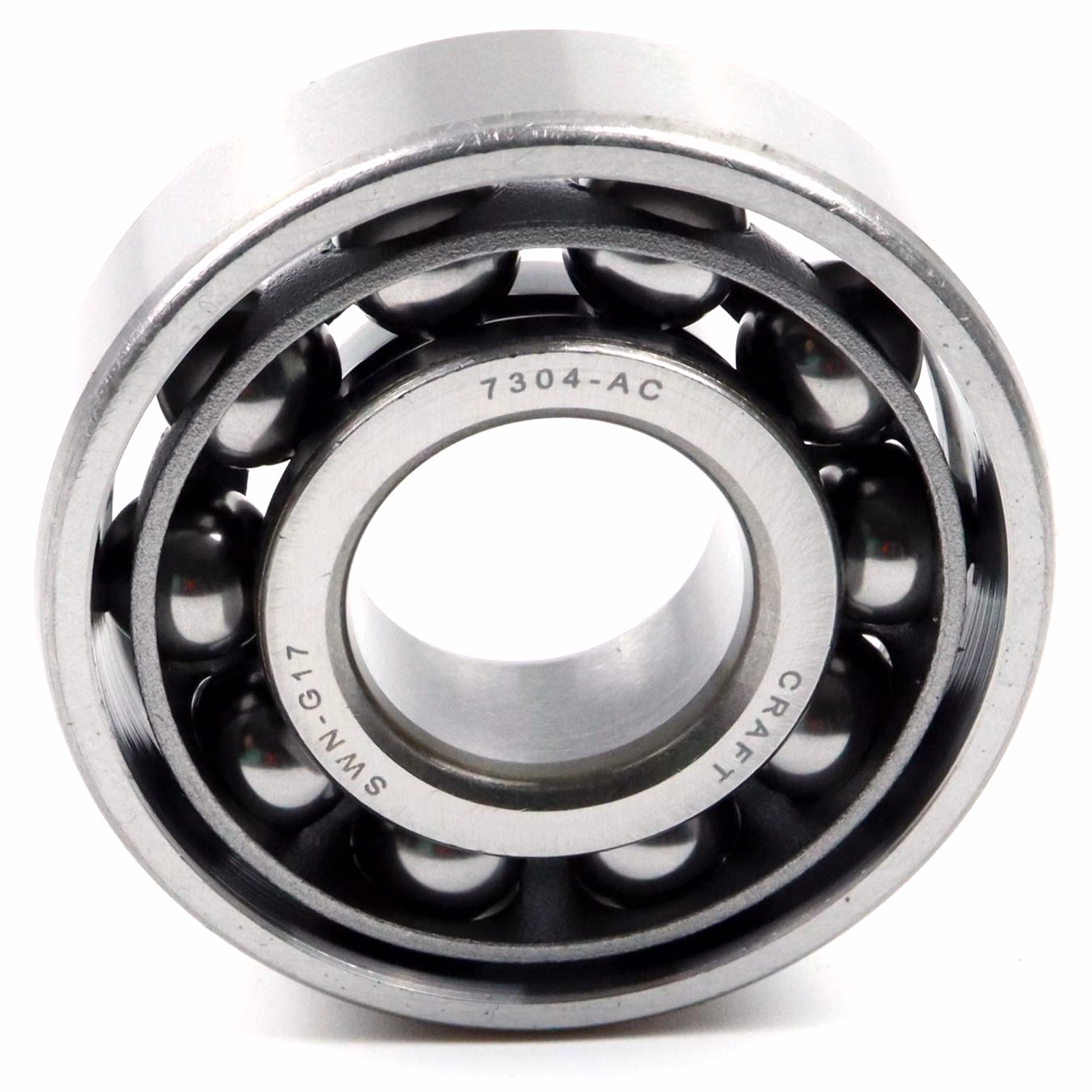 Rodamiento de bolas de contacto angular 7304 CA 20x52x15mm, DIN 628, doble hilera, baja fricción, rodamiento sellado para cargas radiales y axiales, ideal para aplicaciones industriales y de automoción. PP100168 Descubra el rodamiento de bolas de contacto angular 3205 2RS de Parts and Parts, un rodamiento de doble hilera de alto rendimiento diseñado para una rotación suave y máxima durabilidad. Ideal para máquinas CNC, motores eléctricos, bombas de agua y más, ofr
