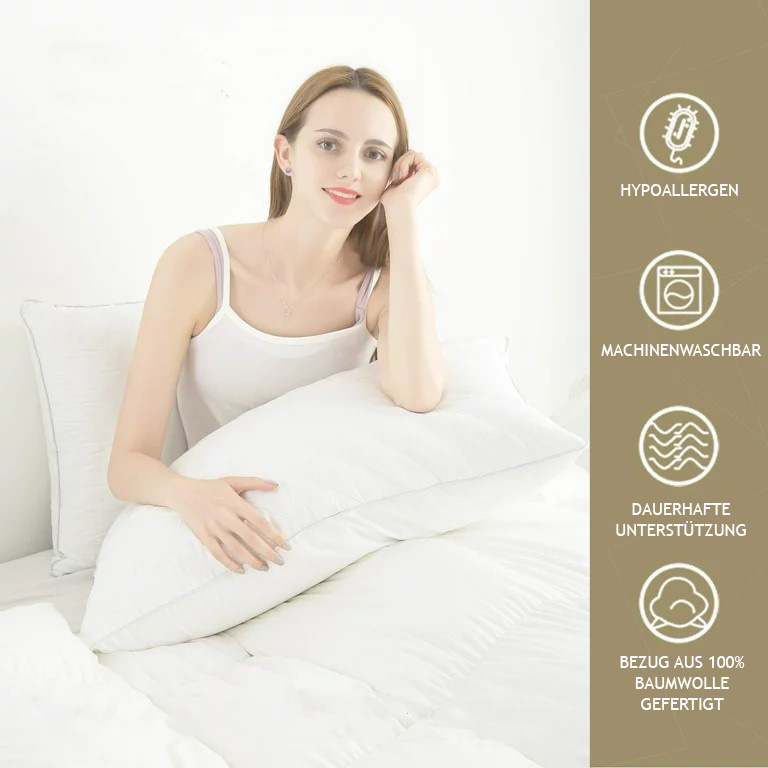 SINGHAI Memory Foam Kopfkissen 40x80 Cm - Höhenverstellbar & Waschbar