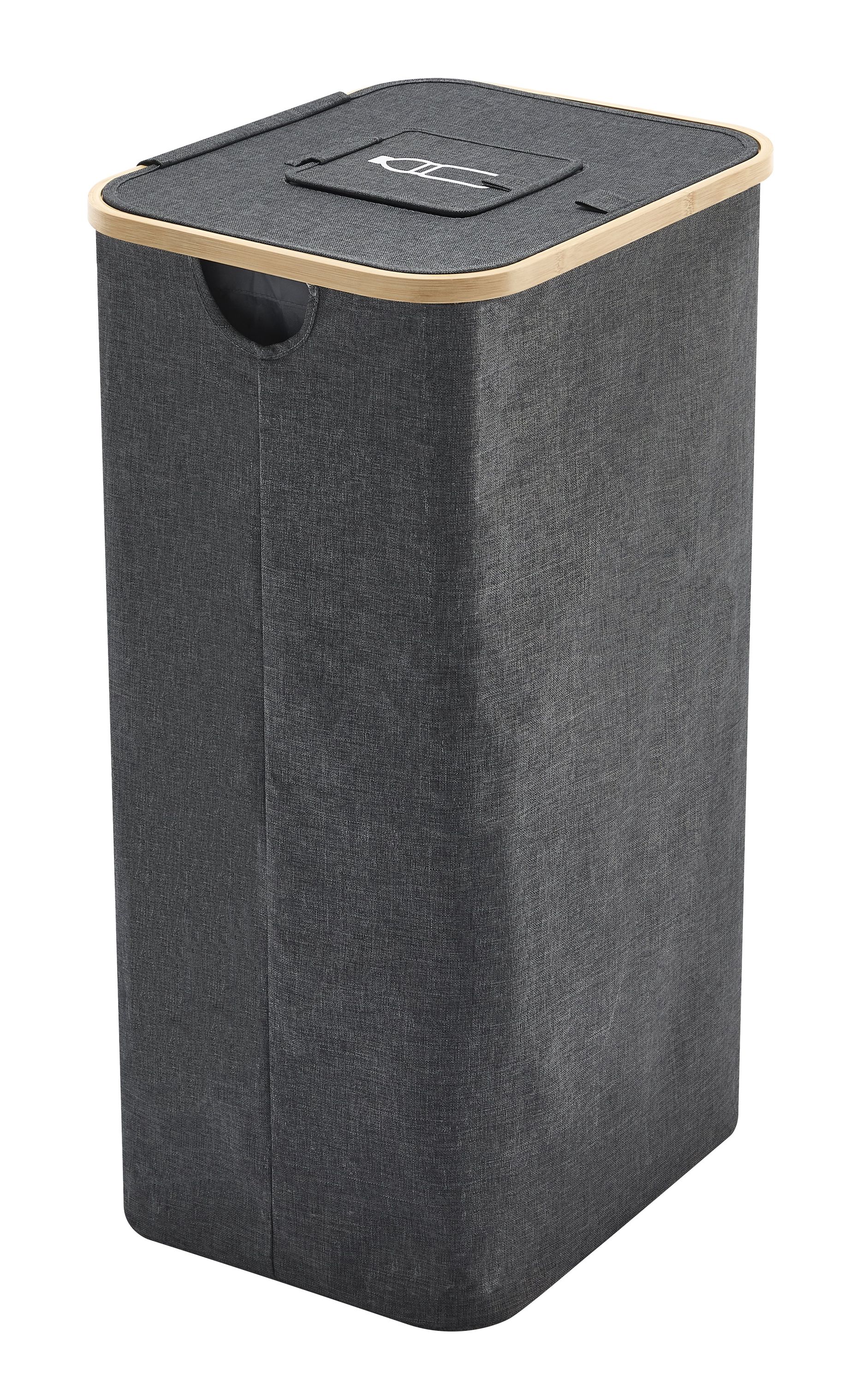 Meisterhome Pfandflaschen Flaschensammler  Sammelbehlter mit Deckel,  Flaschentasche mit Loch - Behlter zur Aufbewahrung von Leergut & Altglas -  Grau | Home - Meisterhome