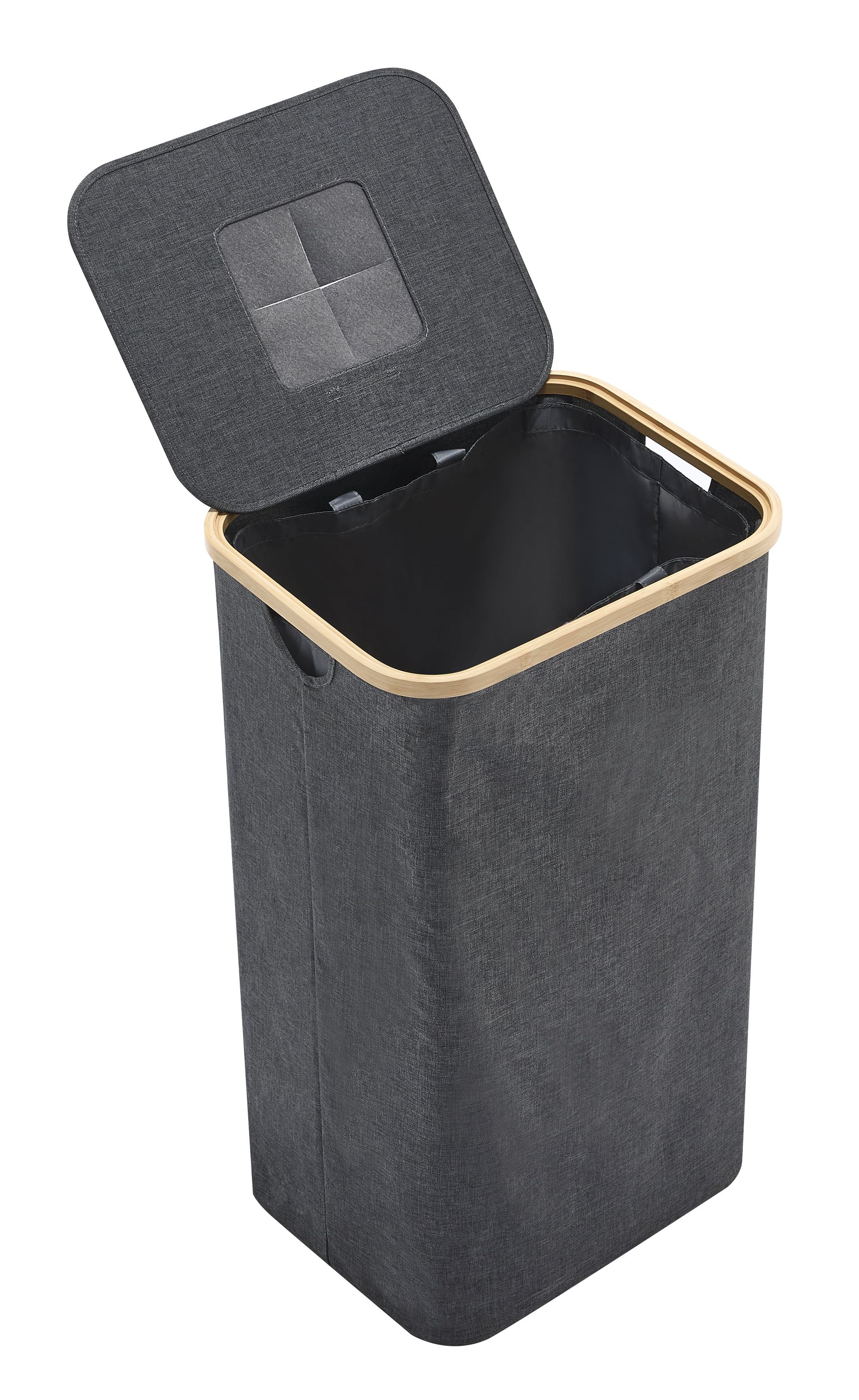 Meisterhome Pfandflaschen Flaschensammler  Sammelbehlter mit Deckel,  Flaschentasche mit Loch - Behlter zur Aufbewahrung von Leergut & Altglas -  Grau | Home - Meisterhome