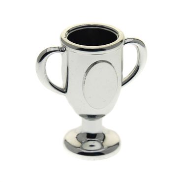 *NEW* 10 Pieces Lego Minifig Utensil TROPHY CUP with Sticker METALLIC SILVER