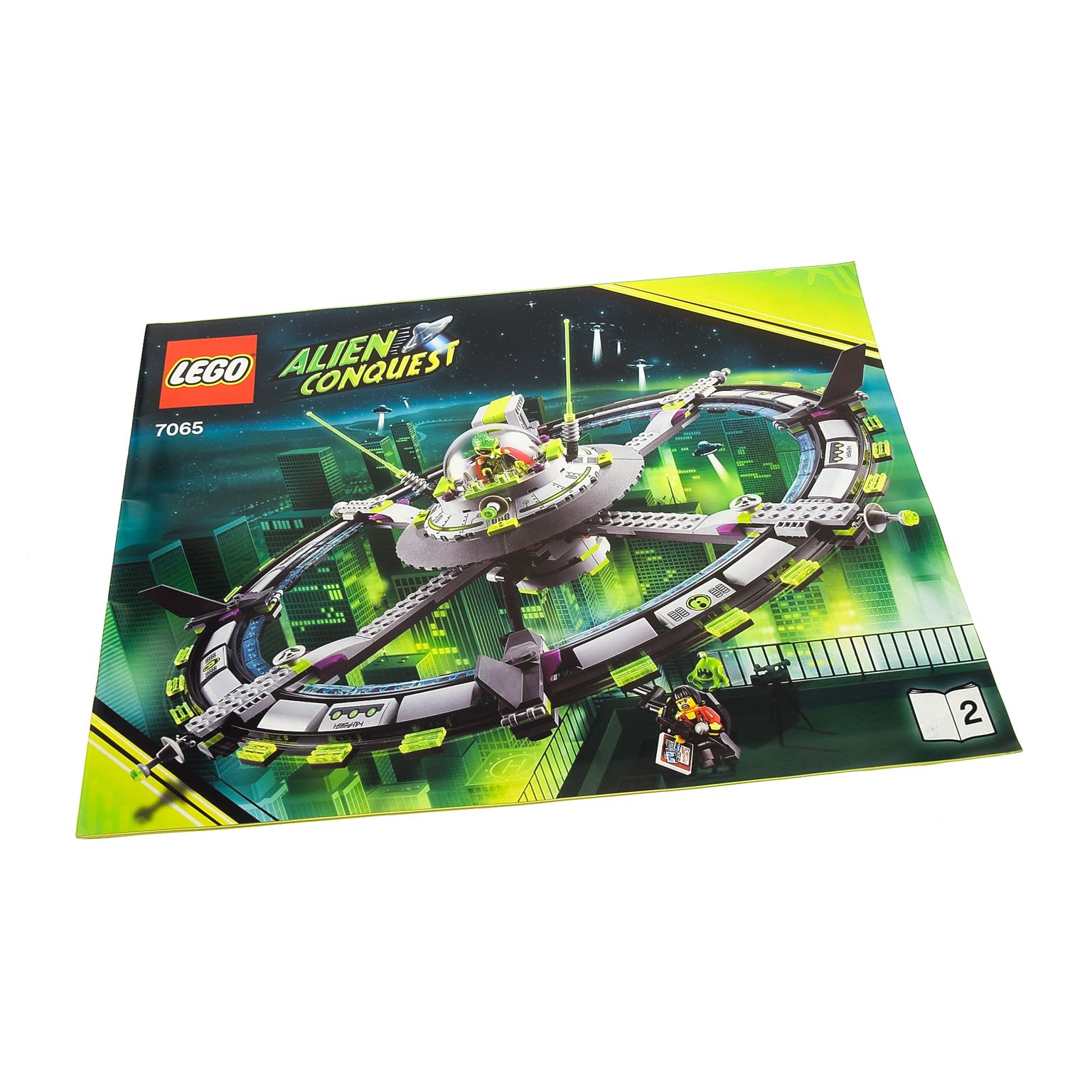 1 X Lego Brick Instructions Space Alien Conquest Alien Mothership