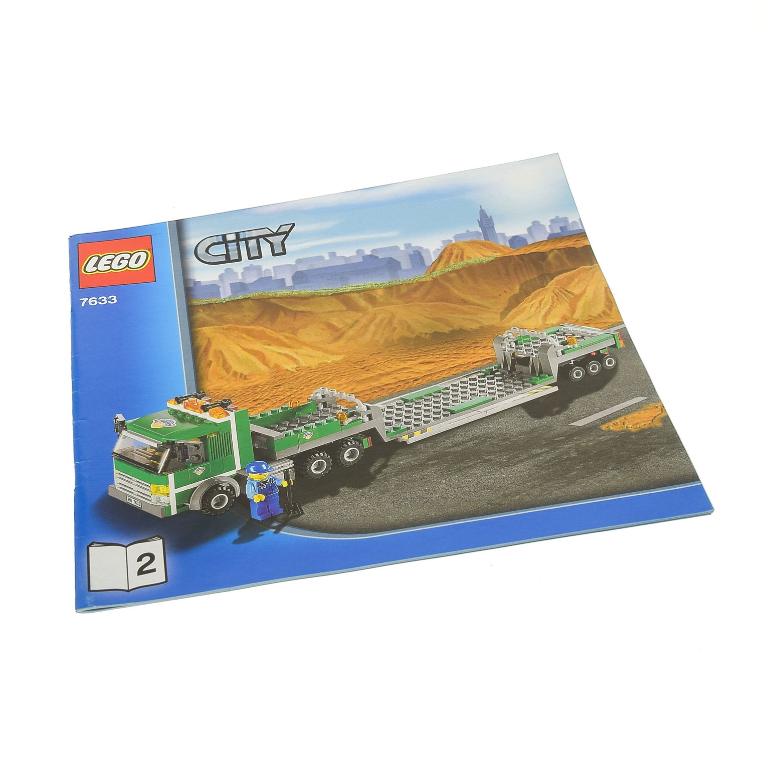 1 X Lego Brick Instructions Town City Construction Site Booklet 2 7633