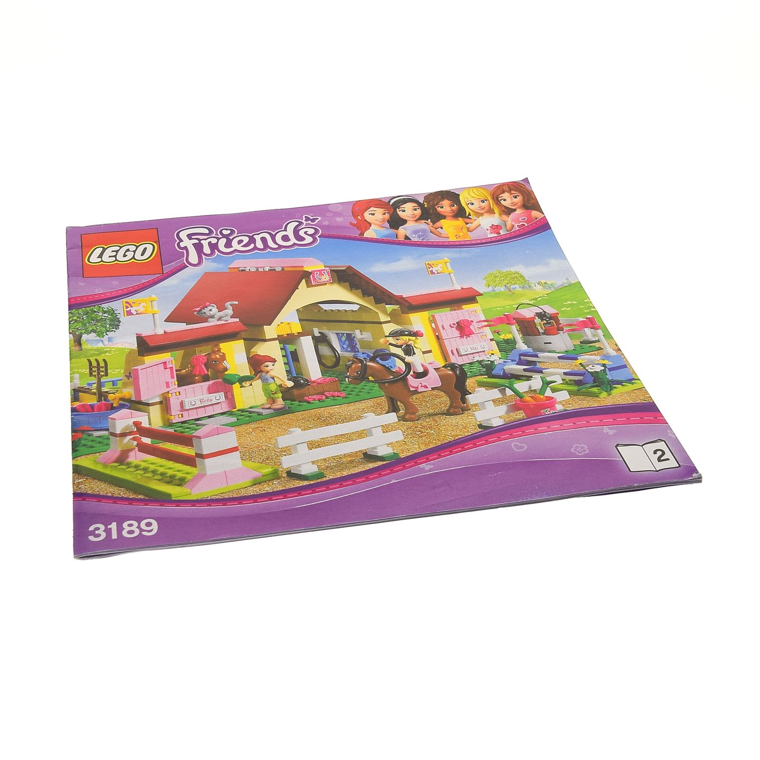 1 X Lego Brick Instructions Friends Heartlake Stables Booklet 2 3189