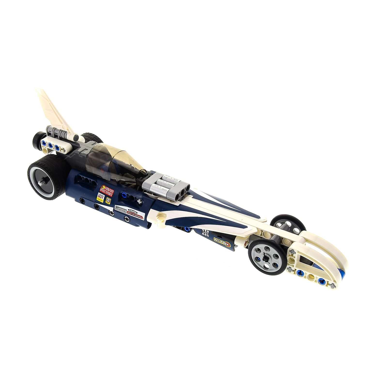 1 X Lego Technic Set Modell 42033 Record Breaker Rennauto Weiss