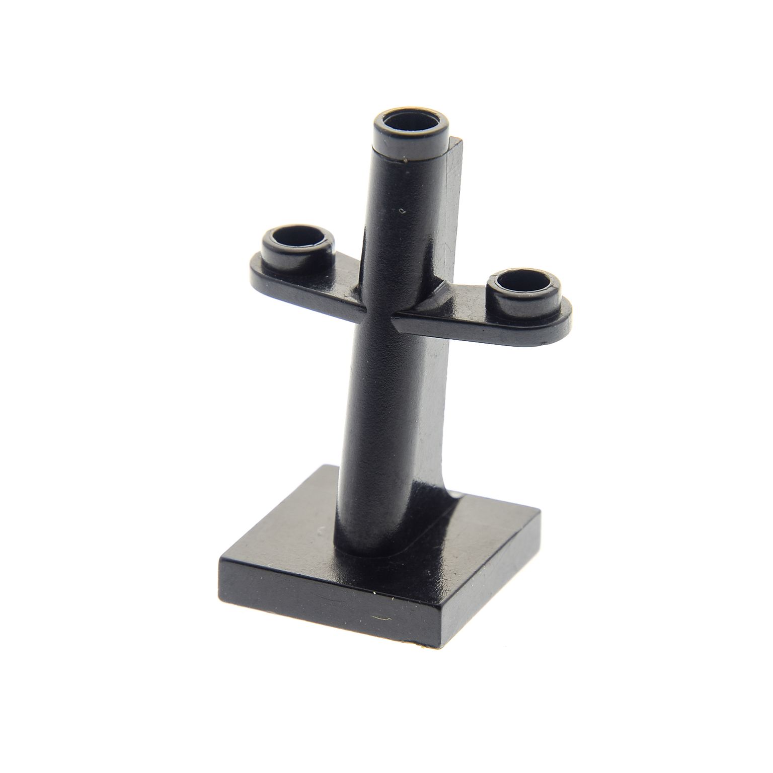 LEGO PART 4289 BOAT MAST 2 X 2 X 3 DARK BLUISH GREY INCLINED NEW X2 PCS