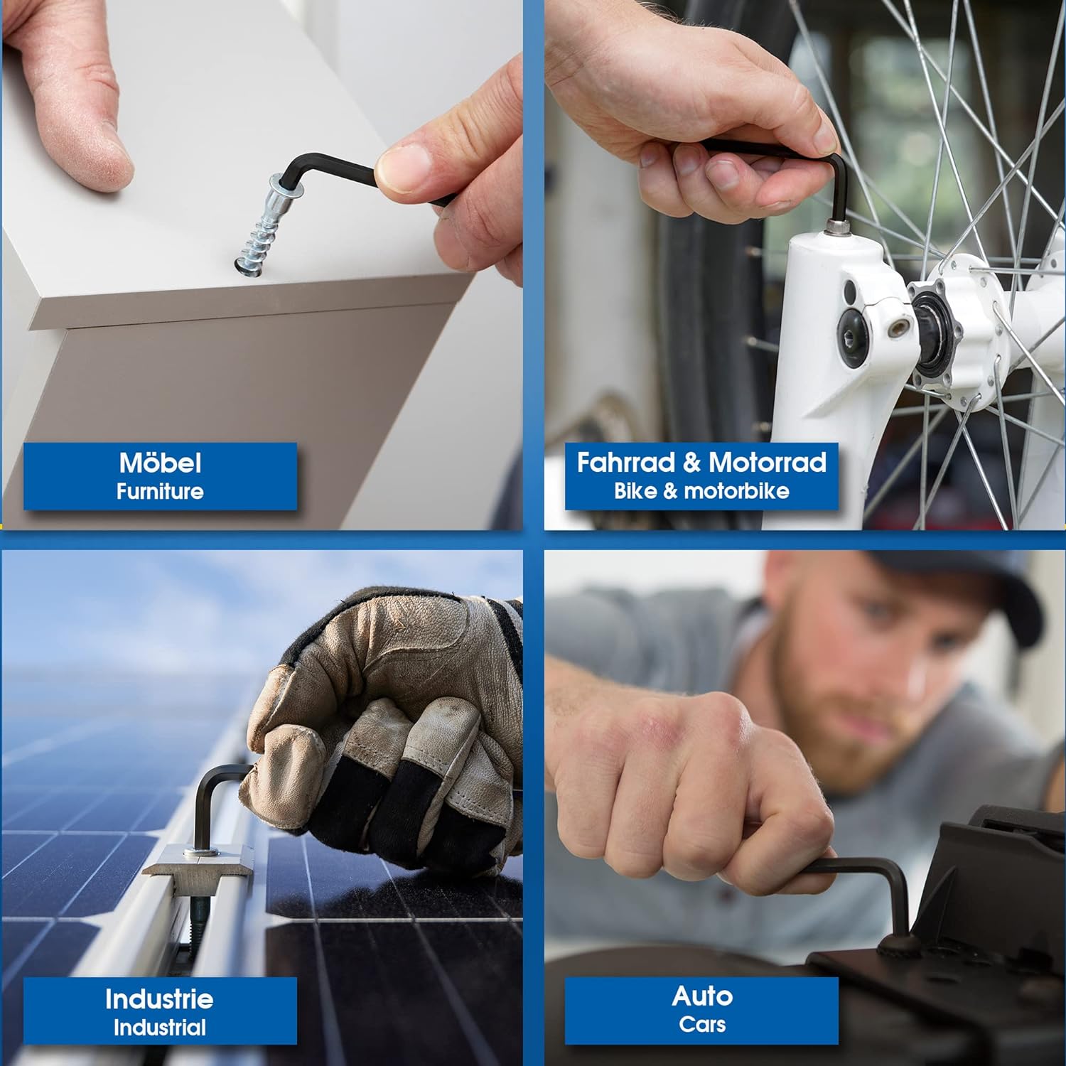 Strumenti A Scatto 7 Pz Set Prese Chiave A Brugola Esagonale - Foto 4