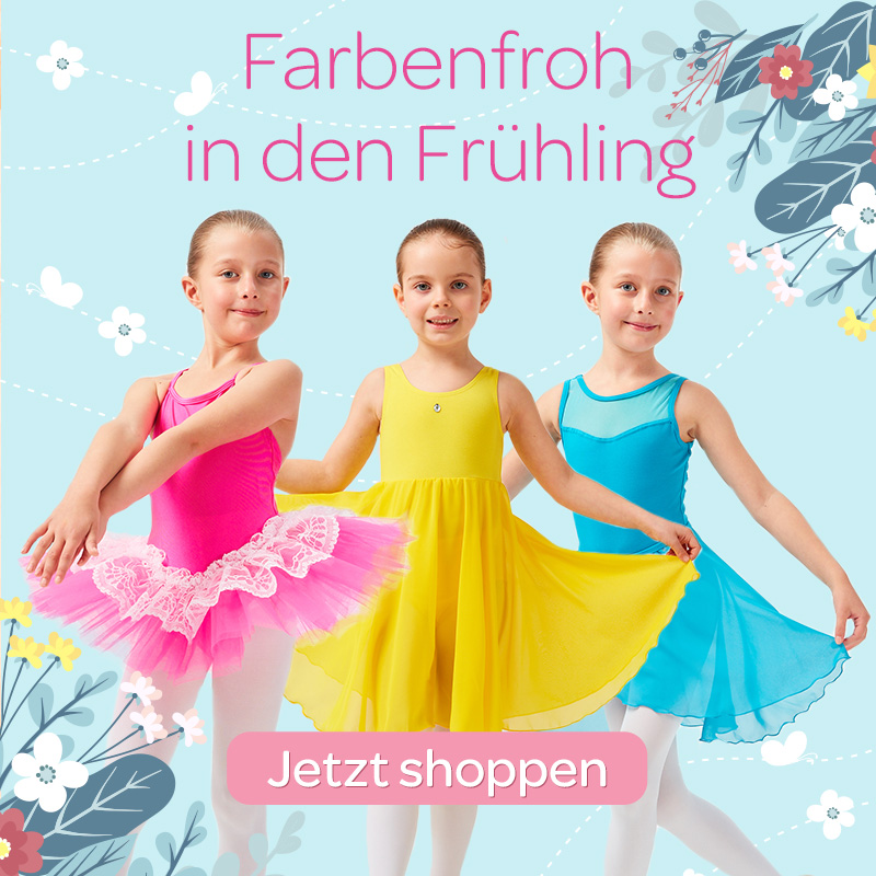 Ballettkleidung in Frühlingsfarben