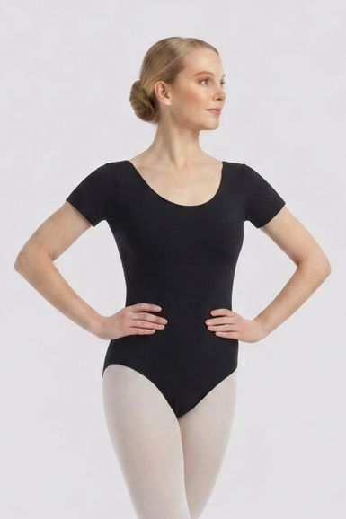 Damen Ballettanzug Ina mit kurzen Ärmeln