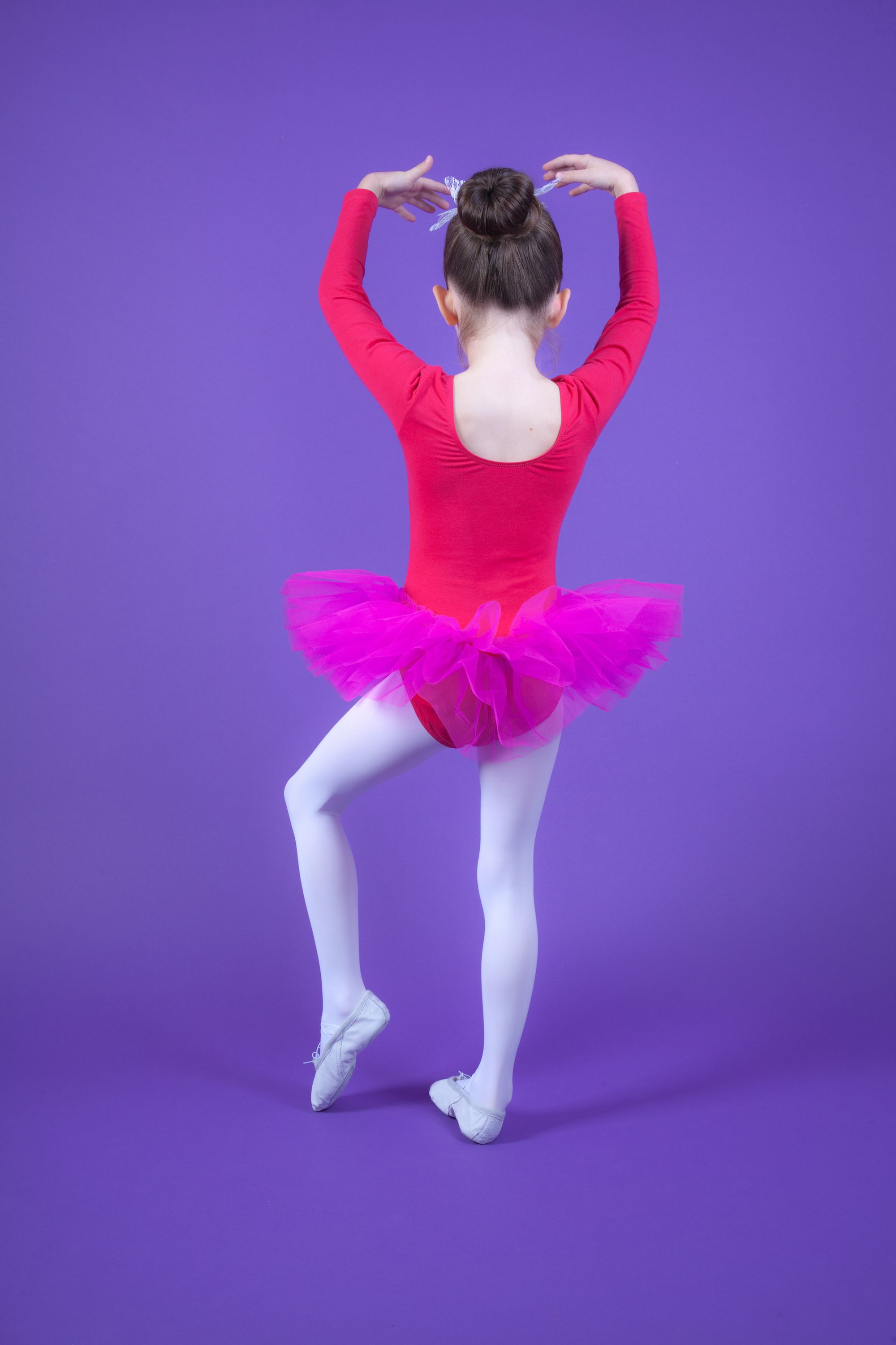 Ballett Tutu "Alea" mit langem Arm, pink