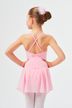 Straps ballet leotard "Maja" with chiffon skirt, pink 3