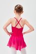 Strap ballet leotard "Maja" with chiffon skirt, pink 2