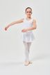 ballet leotard "Nora" with skirt, white 3