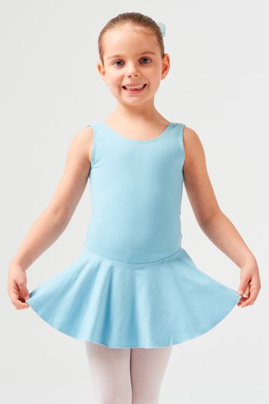 ballet leotard "Nora" with skirt, light blue