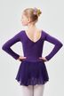 Langarm Ballett Trikot "Anna" mit Chiffon Rock, lila 2