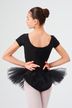 Ballet tutu "Alina" with short sleeves, black 2