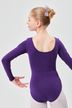 Long-sleeved ballet leotard "Lilly", purple 2