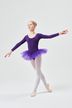 Ballet tutu "Alea" with long sleeves, purple 3