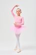 Long-sleeved Ballet tutu "Romy" with rhinestone appliqué, pink 3