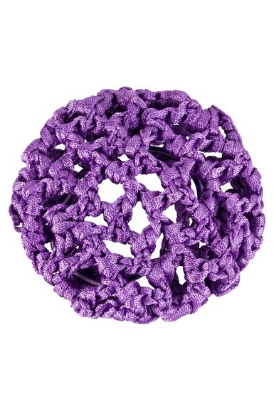 Ein Duttnetz fürs Ballett in lila.