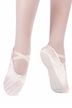 Satin ballet slippers "Nicky", full leather sole, pink 2