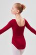 Long-sleeved ballet leotard "Lilly", burgundy 2