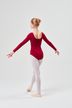 Long-sleeved ballet leotard "Lilly", burgundy 5