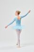 Long-sleeved Ballet tutu "Romy" with rhinestone appliqué, light blue 4