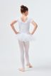 Short-sleeved ballet tutu "Nele" with rhinestone appliqué, white 6