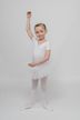 Kurzarm Ballett Tutu "Nele" mit Strassapplikation, weiß 4