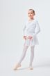 Ballet Long-sleeved top "Mia" with twist, white 3