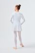 Ballet Long-sleeved top "Mia" with twist, white 5