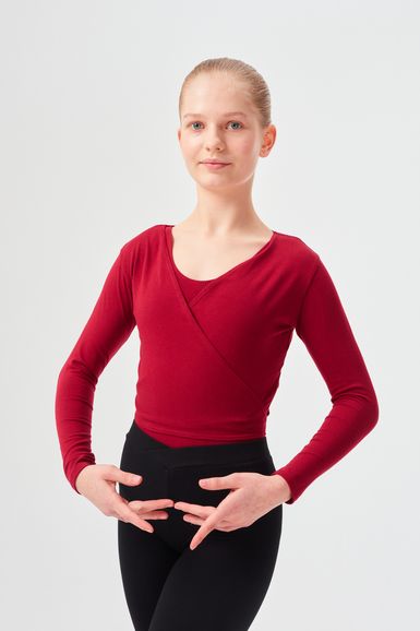 Ballett Wickeljacke "Mandy", burgunder