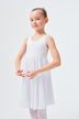 ballet leotard "Helena" with wide straps and chiffon skirt, white 1