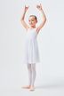 ballet leotard "Helena" with wide straps and chiffon skirt, white 3