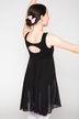 ballet leotard "Helena" with wide straps and chiffon skirt, black 2