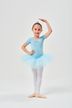 Short-sleeved Ballet tutu "Nele" with rhinestone appliqué, light blue 3