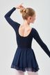 Ballet skirt "Elli" with elasticated waistband, two layers of chiffon, navy blue 2