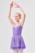 Elli" ballet skirt with elasticated waistband, two layers of chiffon, lavender 1