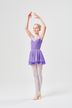 Elli" ballet skirt with elasticated waistband, two layers of chiffon, lavender 3