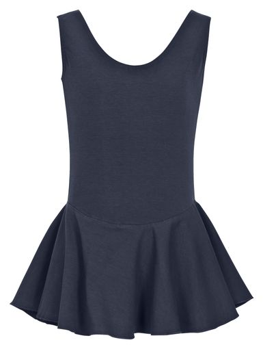 Ballett Trikot "Nora" mit Röckchen, marineblau