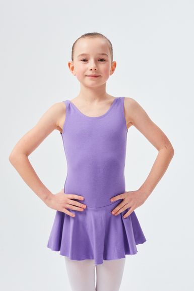 ballet leotard "Nora" with skirt, lavender
