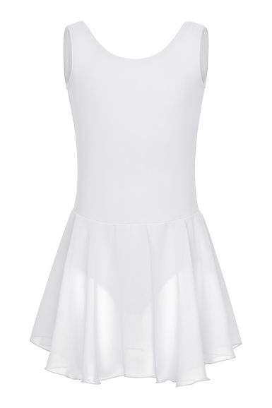 Ballett Trikot "Minnie" mit Chiffon Röckchen, weiß