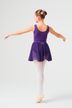 Slip-on ballet skirt "Eva", one layer of chiffon, purple 4