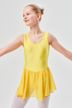 ballet leotard "Polly" with chiffon skirt, yellow 1