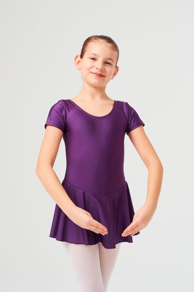 ballet leotard "Marina" with skirt, violet