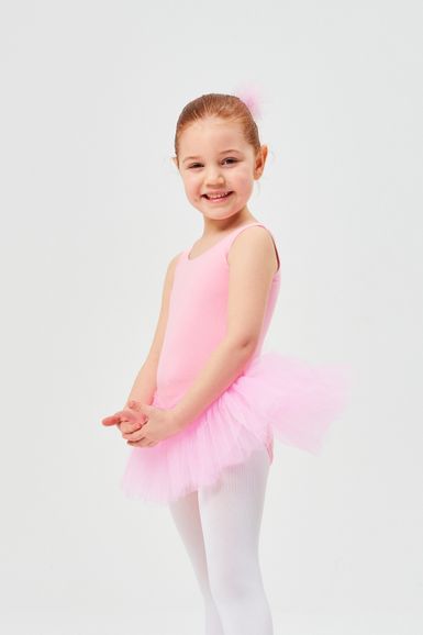 Ballet tutu "Anabelle" with wide straps, pink