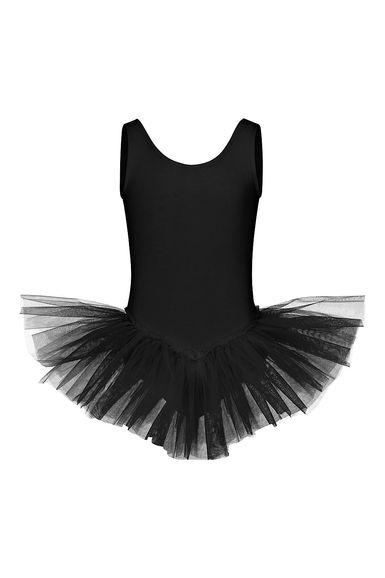 Ballett Tutu "Anabelle" mit breiten Trägern, schwarz