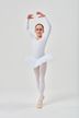 Ballet tutu "Alea" with long sleeves, white 2