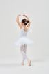 Ballet tutu "Lottie", wide straps with lace insert, white 4